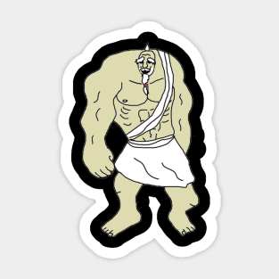 Zeus muscle form Sticker